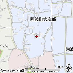 徳島県阿波市阿波町大次郎166周辺の地図