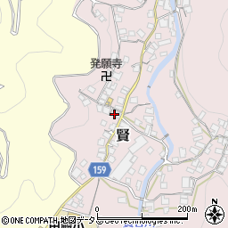 和歌山県有田郡有田川町賢144周辺の地図