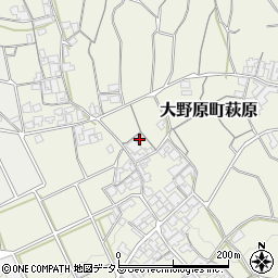 香川県観音寺市大野原町萩原1944-2周辺の地図
