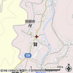 和歌山県有田郡有田川町賢78周辺の地図