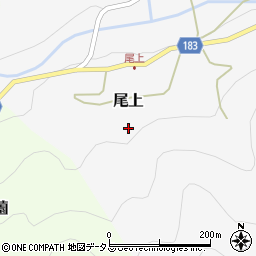 和歌山県有田郡有田川町尾上309周辺の地図