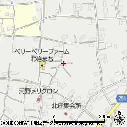 徳島県美馬市脇町大字北庄周辺の地図