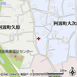 徳島県阿波市阿波町大次郎156周辺の地図