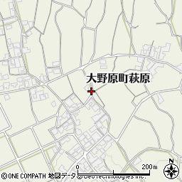 香川県観音寺市大野原町萩原1942-6周辺の地図