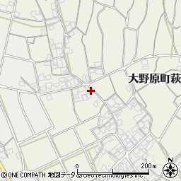 香川県観音寺市大野原町萩原1743周辺の地図