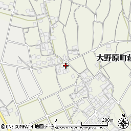 香川県観音寺市大野原町萩原1744周辺の地図