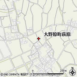 香川県観音寺市大野原町萩原1941周辺の地図