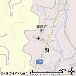 和歌山県有田郡有田川町賢234周辺の地図