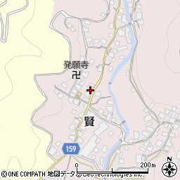 和歌山県有田郡有田川町賢142周辺の地図