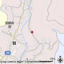 和歌山県有田郡有田川町賢1171周辺の地図