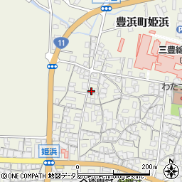 香川県観音寺市豊浜町姫浜1296-2周辺の地図