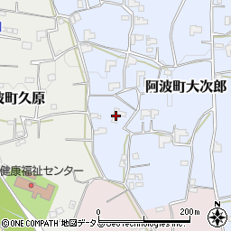 徳島県阿波市阿波町大次郎153周辺の地図