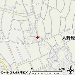 香川県観音寺市大野原町萩原1760-3周辺の地図