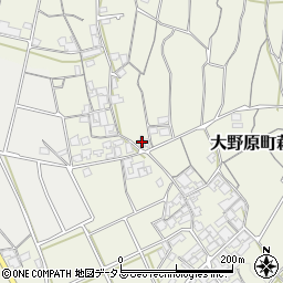 香川県観音寺市大野原町萩原1906周辺の地図
