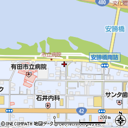 和歌山県有田市宮崎町1-4周辺の地図