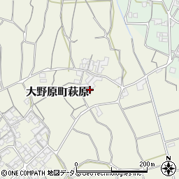 香川県観音寺市大野原町萩原2139周辺の地図