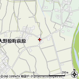 香川県観音寺市大野原町萩原2145周辺の地図