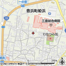 香川県観音寺市豊浜町姫浜1252-7周辺の地図