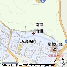三重県尾鷲市中井浦坂場周辺の地図
