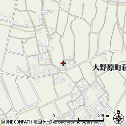 香川県観音寺市大野原町萩原1907周辺の地図