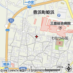 香川県観音寺市豊浜町姫浜1256-7周辺の地図