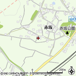 山口県山口市嘉川赤坂231周辺の地図