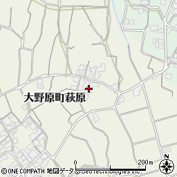 香川県観音寺市大野原町萩原2137周辺の地図