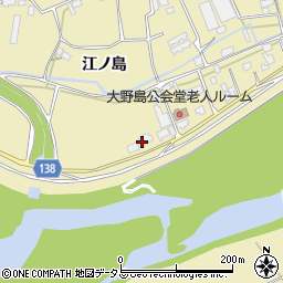 徳島県阿波市市場町大野島江ノ島19周辺の地図