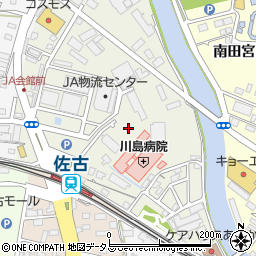 徳島県徳島市北佐古一番町周辺の地図