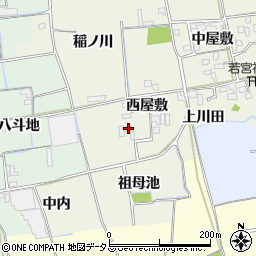 徳島県徳島市国府町北岩延西屋敷33周辺の地図