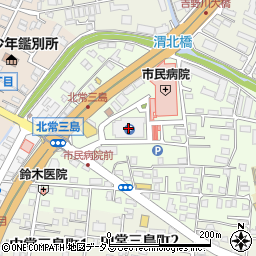 徳島市役所　病院局・市民病院総務管理課庶務担当周辺の地図