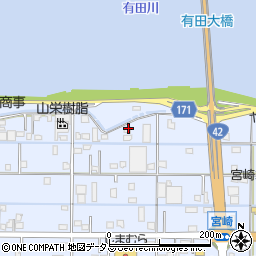 和歌山県有田市宮崎町174-2周辺の地図