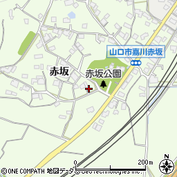 山口県山口市嘉川赤坂262周辺の地図