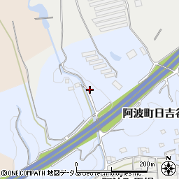 徳島県阿波市阿波町日吉谷周辺の地図