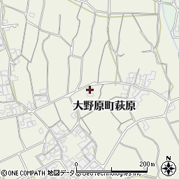 香川県観音寺市大野原町萩原1977周辺の地図