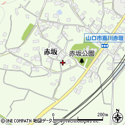 山口県山口市嘉川赤坂260周辺の地図