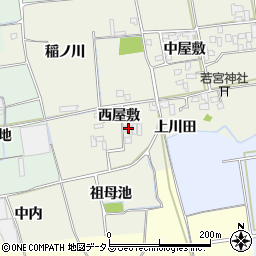 徳島県徳島市国府町北岩延西屋敷25周辺の地図