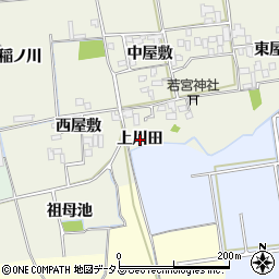 徳島県徳島市国府町北岩延（上川田）周辺の地図