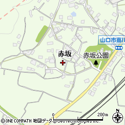 山口県山口市嘉川赤坂249周辺の地図