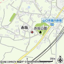 山口県山口市嘉川赤坂261周辺の地図