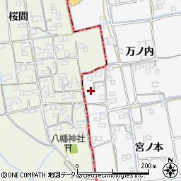 徳島県徳島市国府町桜間万ノ内66周辺の地図