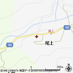 和歌山県有田郡有田川町尾上147周辺の地図