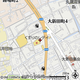 レデイ薬局大新田店周辺の地図