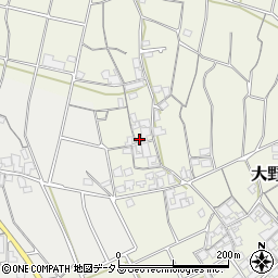 香川県観音寺市大野原町萩原1780周辺の地図