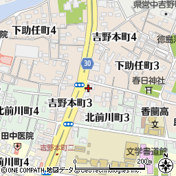 徳島県徳島市下助任町3丁目28周辺の地図