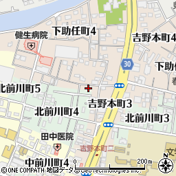 徳島県徳島市下助任町4丁目2周辺の地図