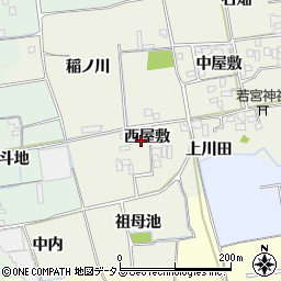 徳島県徳島市国府町北岩延西屋敷21周辺の地図