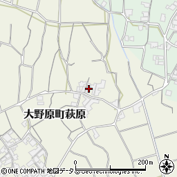 香川県観音寺市大野原町萩原2135周辺の地図