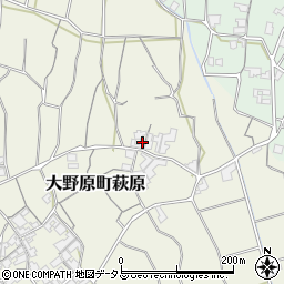 香川県観音寺市大野原町萩原2134周辺の地図