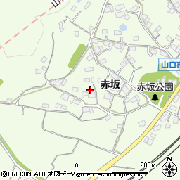 山口県山口市嘉川赤坂246周辺の地図